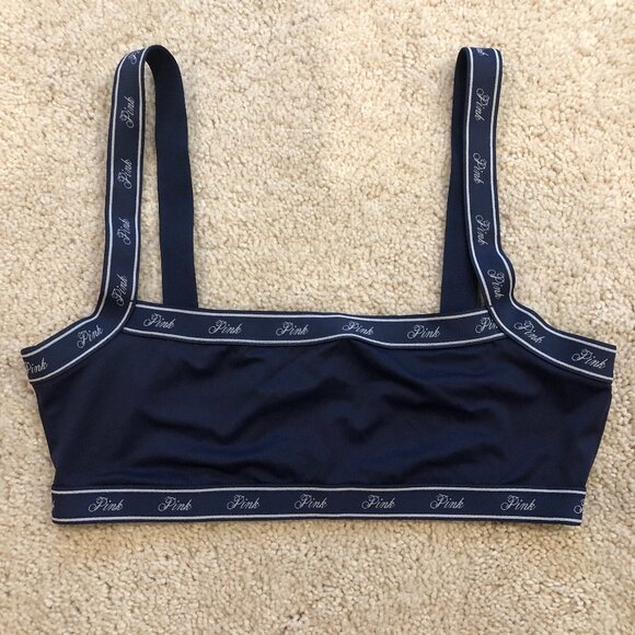 PINK Victoria's Secret Other - Victoria's Secret PINK Navy Blue Pullover Style Bra Bralette